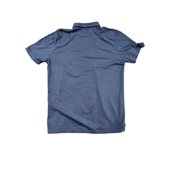 men's Volcom Polo large navy blue short sleeve excellent - Picture 2 of 10